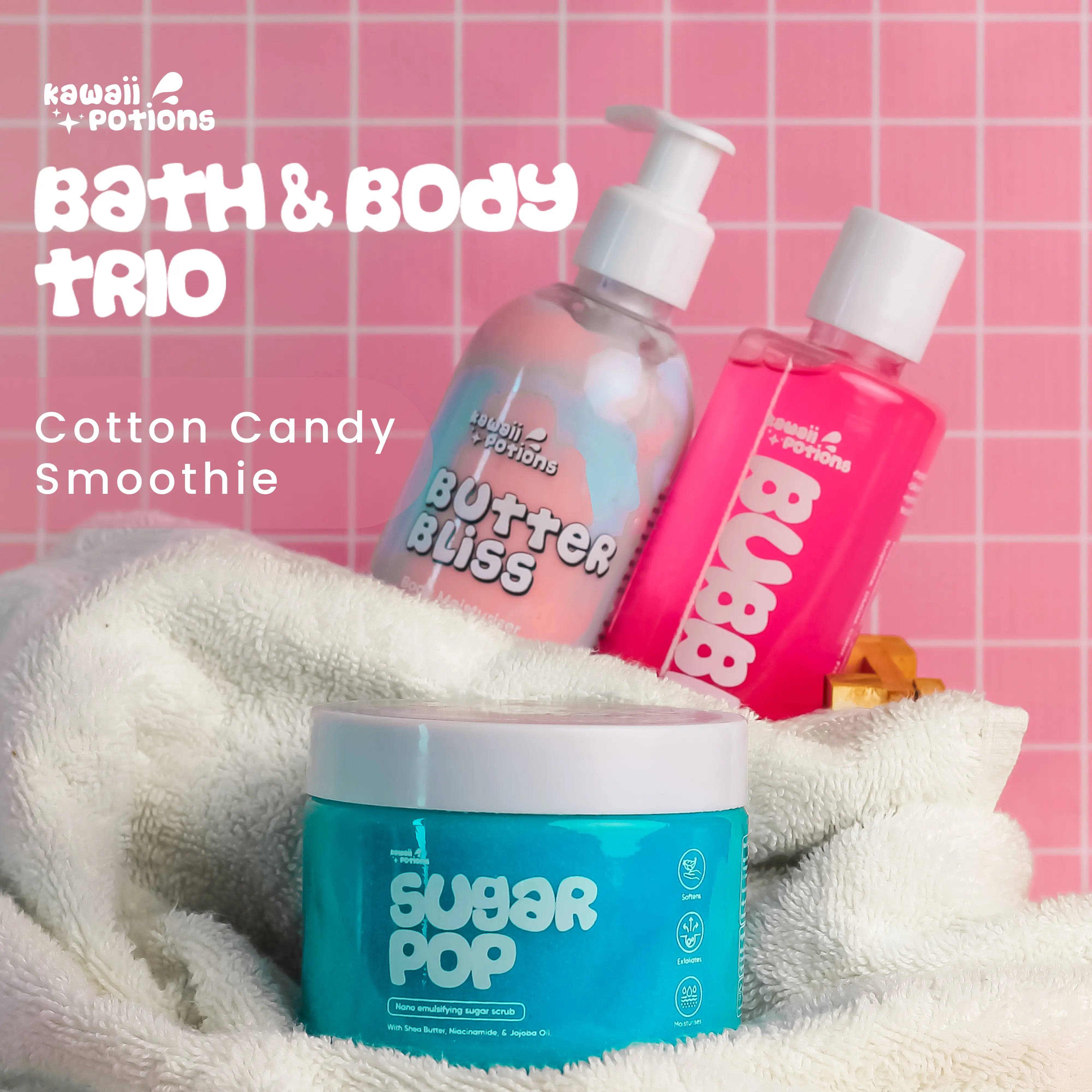 Bath & Body Trio - Cotton Candy Smoothie