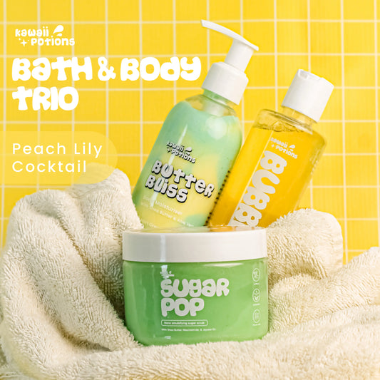 Bath & Body Trio - Peach Lily Cocktail